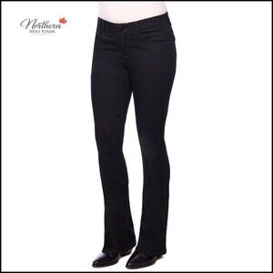 Pull-On Bootcut Jeans with Stretch and Elastic Waist